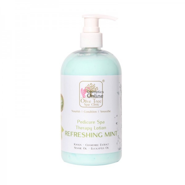 Lotiune hidratanta mentolata pentru picioare, Olive Tree Spa Lotion Refreshing Mint 236 ml, art 63244